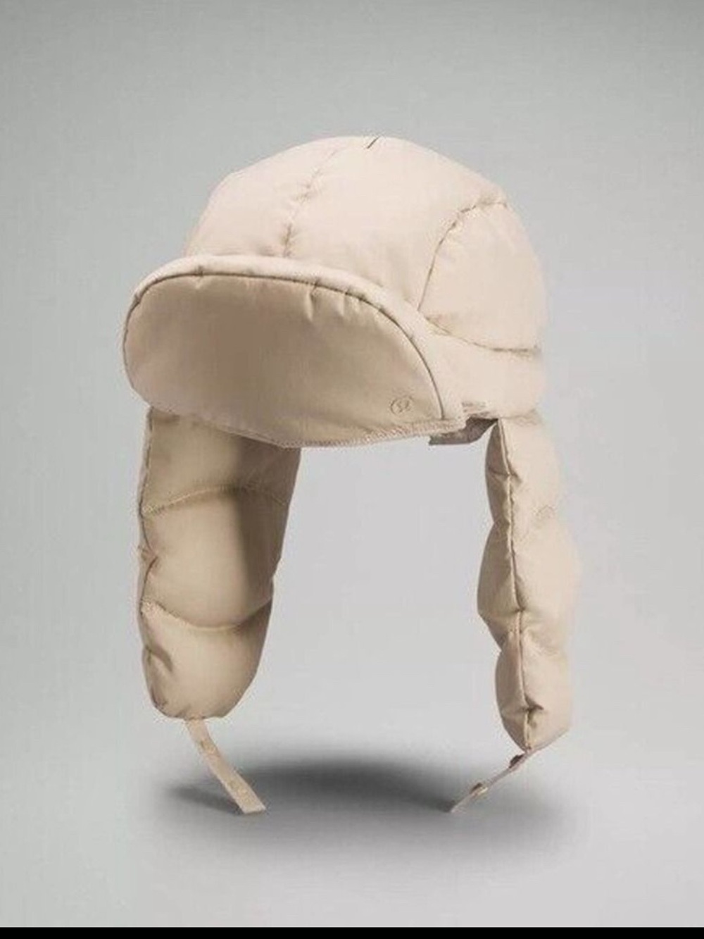 lululemon athletica Beige Puffer Trapper Hat